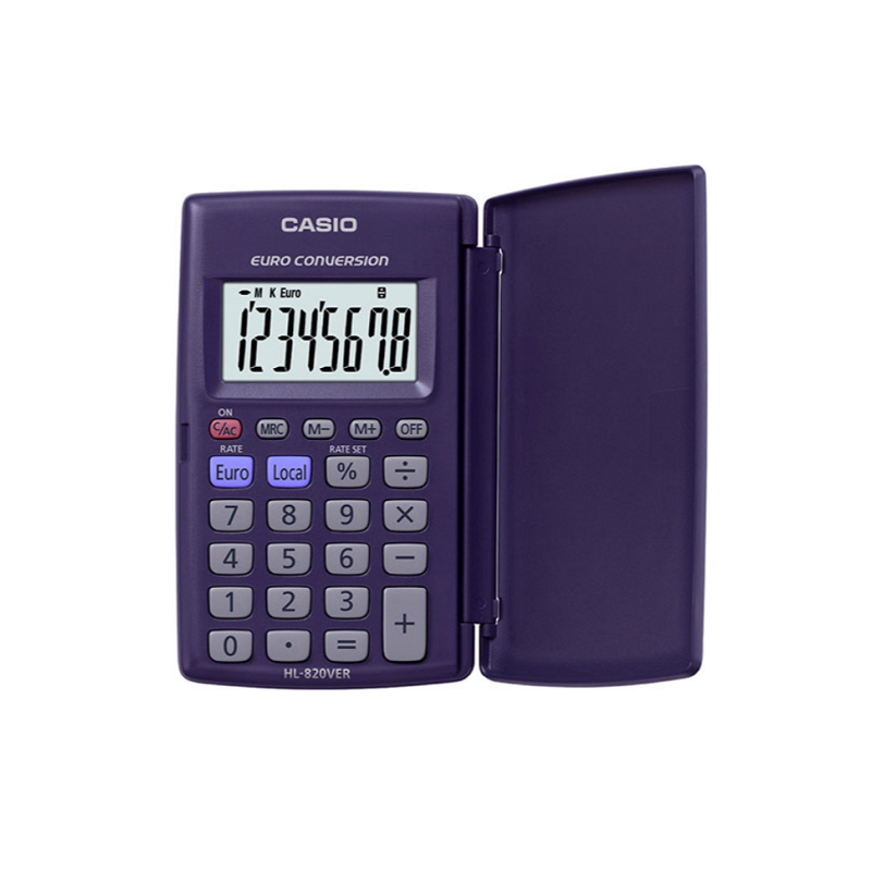 Calculatrice Poche Chif Casio Bleue