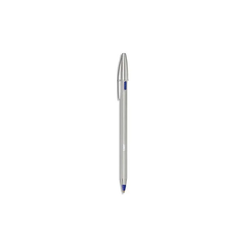 STYLO BIC NOIR CRISTAL RE'NEW RECHARGEABLE + 2 RECHARGES