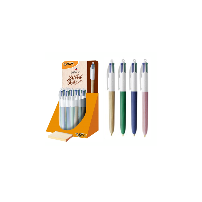 BIC 4 Couleurs Wood Style
